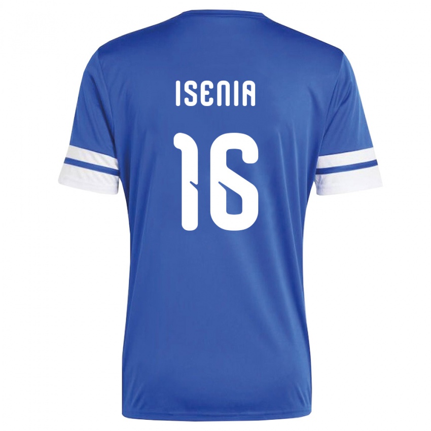 ילדים קוראסאו Nathan Isenia #16 כהה לבן ג'רזי ביתית 26-28 חולצה קצרה