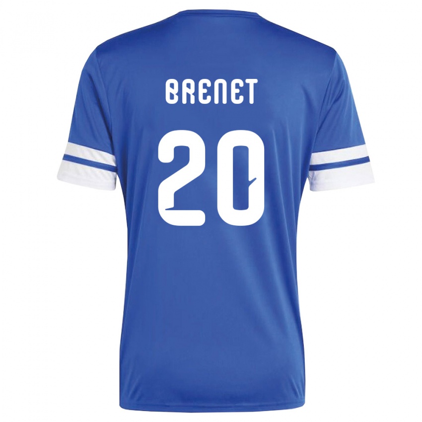 ילדים קוראסאו ג'ושוע ברנט #20 כהה לבן ג'רזי ביתית 26-28 חולצה קצרה