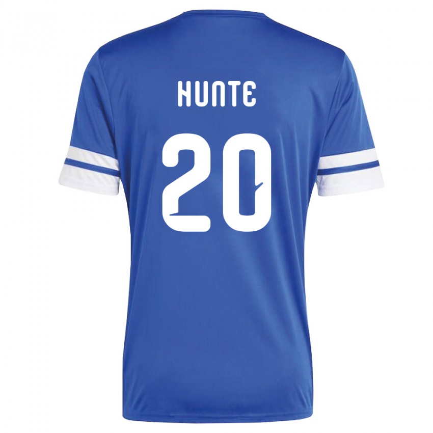 ילדים קוראסאו Jerayno Hunte #20 כהה לבן ג'רזי ביתית 26-28 חולצה קצרה