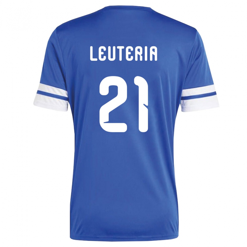 ילדים קוראסאו Mishean Leuteria #21 כהה לבן ג'רזי ביתית 26-28 חולצה קצרה