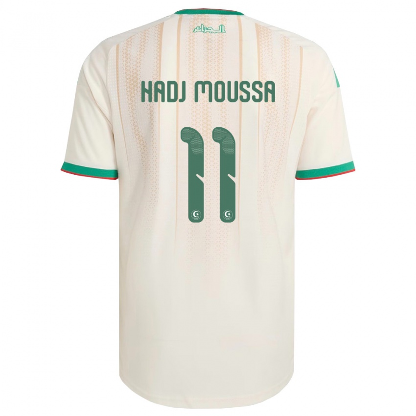 ילדים אלג'יריה אניס חאג׳-מוסה #11 שמנת ירוק אדום ג'רזי ביתית 26-28 חולצה קצרה