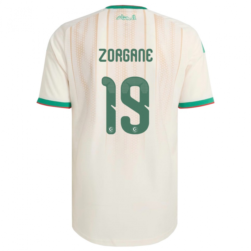 ילדים אלג'יריה אדם זורגאן #19 שמנת ירוק אדום ג'רזי ביתית 26-28 חולצה קצרה
