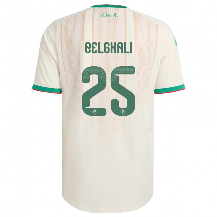 ילדים אלג'יריה רפיק בלגאלי #25 שמנת ירוק אדום ג'רזי ביתית 26-28 חולצה קצרה