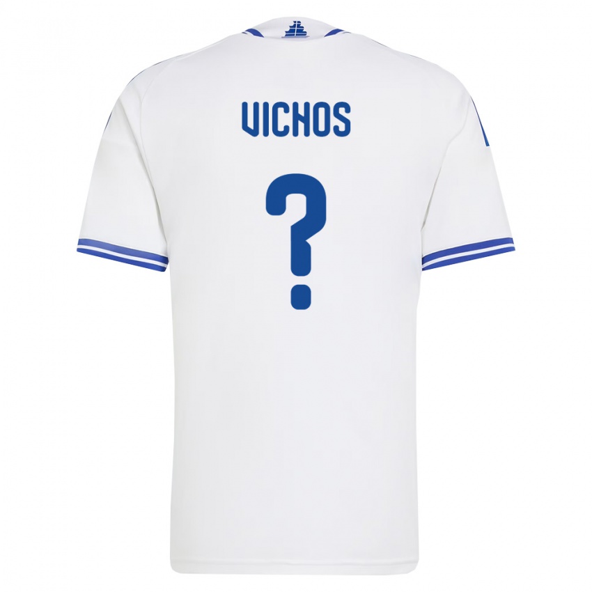 ילדים יוון מריוס ויצ'וס #0 לבן כחול ג'רזי ביתית 26-28 חולצה קצרה