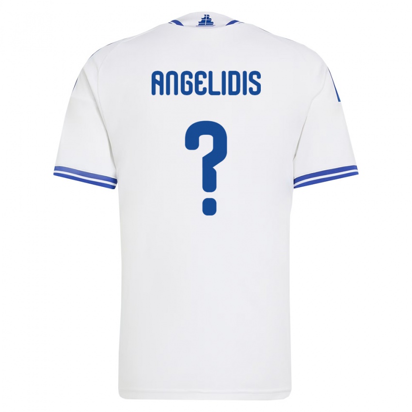 ילדים יוון ספירוס אנגלידיס #0 לבן כחול ג'רזי ביתית 26-28 חולצה קצרה
