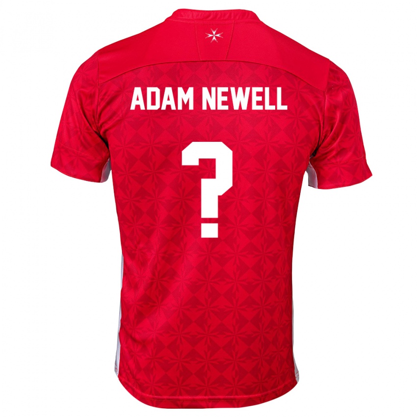 ילדים מלטה Adam Newell #0 אדום לבן ג'רזי ביתית 26-28 חולצה קצרה
