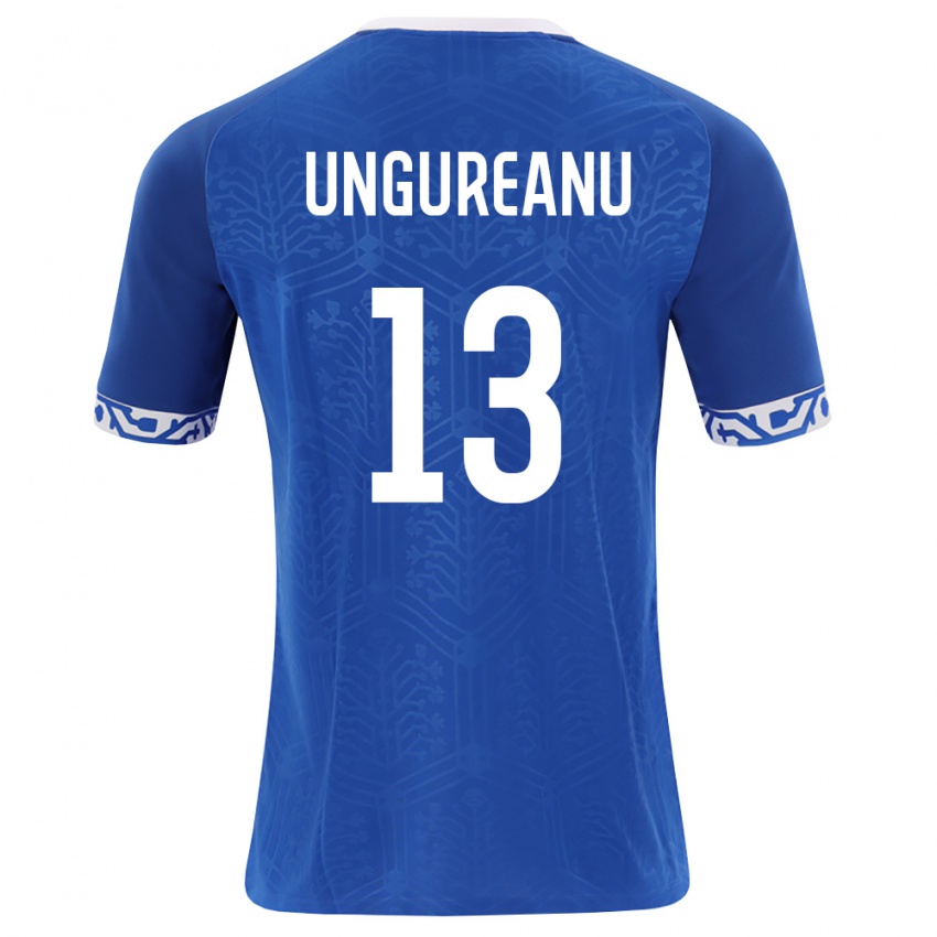 ילדים מולדובה Sergiu Ungureanu #13 כחול מלכותי לבן ג'רזי ביתית 26-28 חולצה קצרה