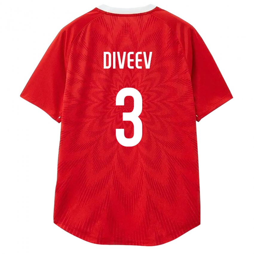 ילדים רוסיה איגור דיבייב #3 אדום לבן חום ג'רזי ביתית 26-28 חולצה קצרה