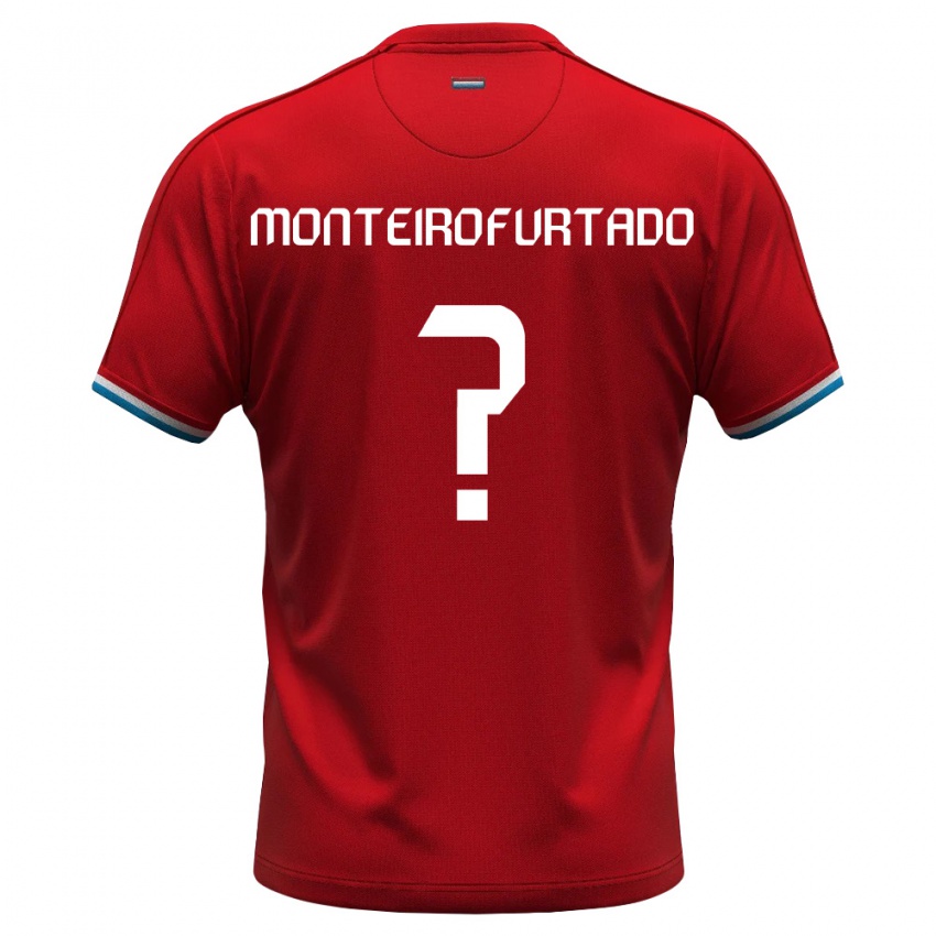 ילדים לוקסמבורג Enzo Monteiro Furtado #0 אדום לבן כחול ג'רזי ביתית 26-28 חולצה קצרה
