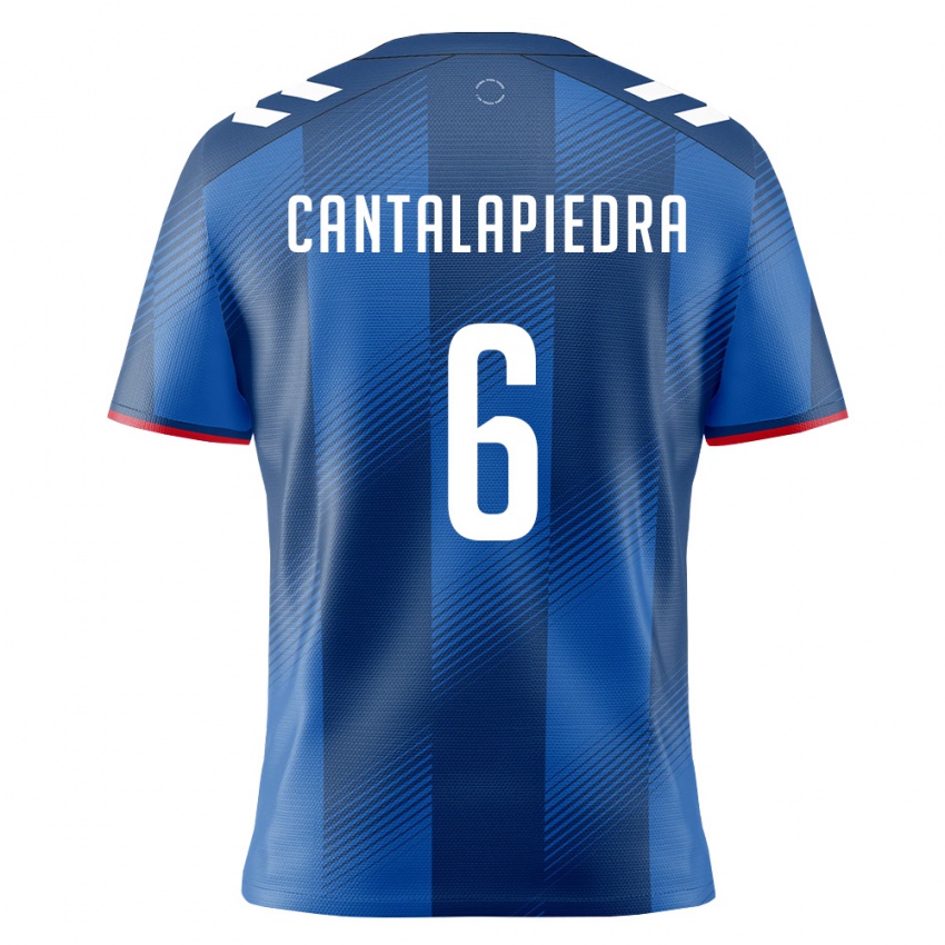 ילדים פוארטו ריקו Marco Cantalapiedra #6 כחול מלכותי אדום לבן ג'רזי ביתית 26-28 חולצה קצרה