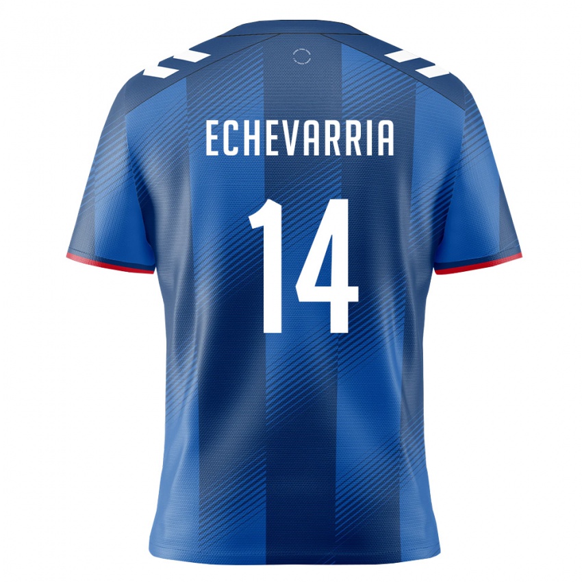 ילדים פוארטו ריקו דייגו אצ'וואריה #14 כחול מלכותי אדום לבן ג'רזי ביתית 26-28 חולצה קצרה