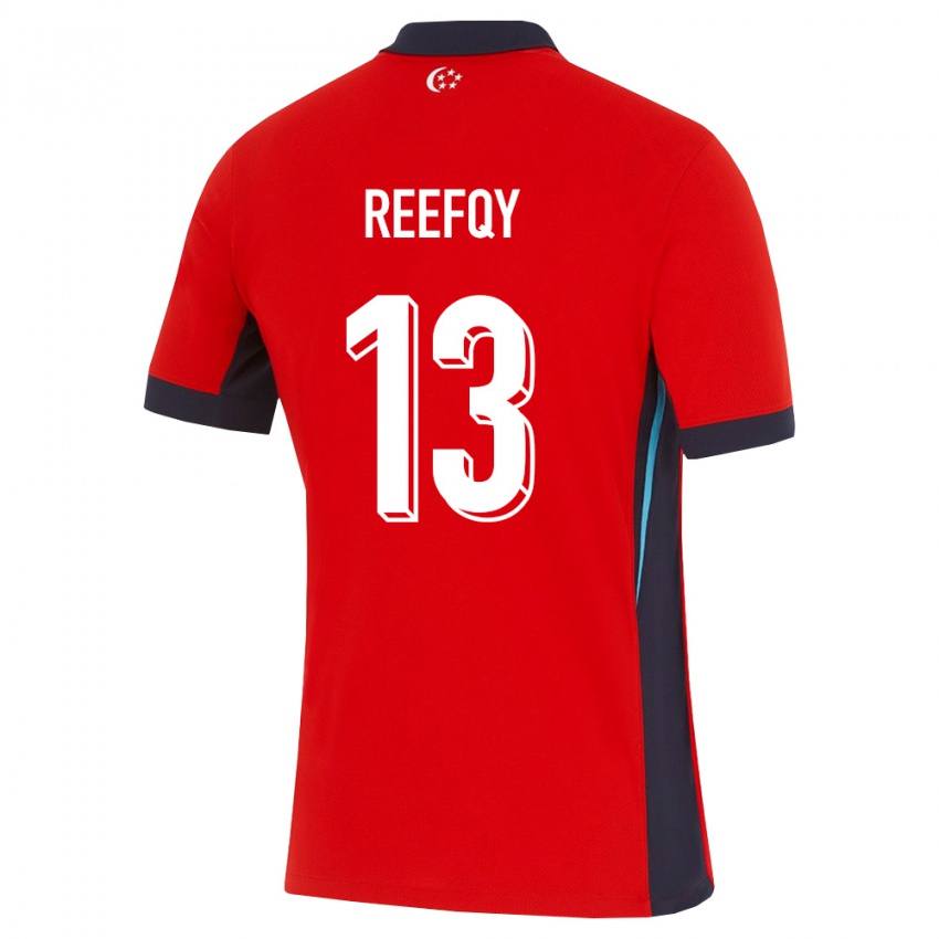 ילדים סינגפור Andy Reefqy #13 אדום לבן שחור ג'רזי ביתית 26-28 חולצה קצרה