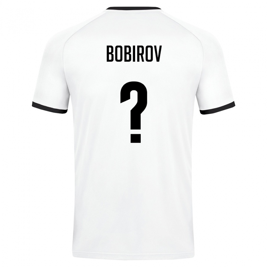ילדים אוזבקיסטן Abdulaziz Bobirov #0 לבן ירוק כהה הרחק ג'רזי 26-28 חולצה קצרה