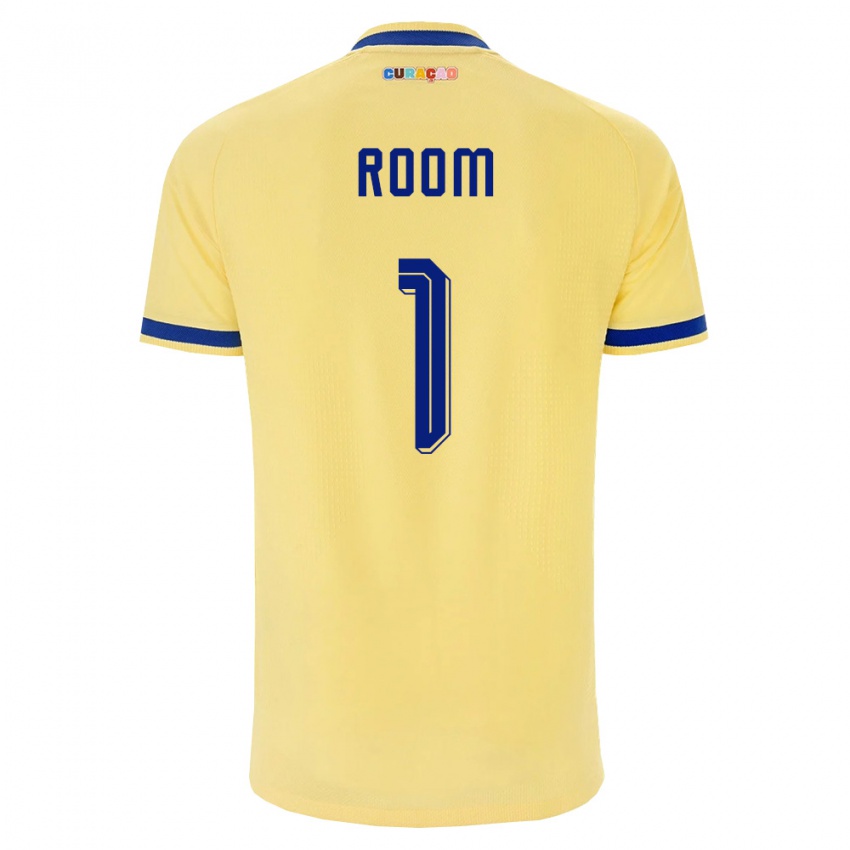 ילדים קוראסאו אלוי רום #1 צהוב כהה ורוד הרחק ג'רזי 26-28 חולצה קצרה