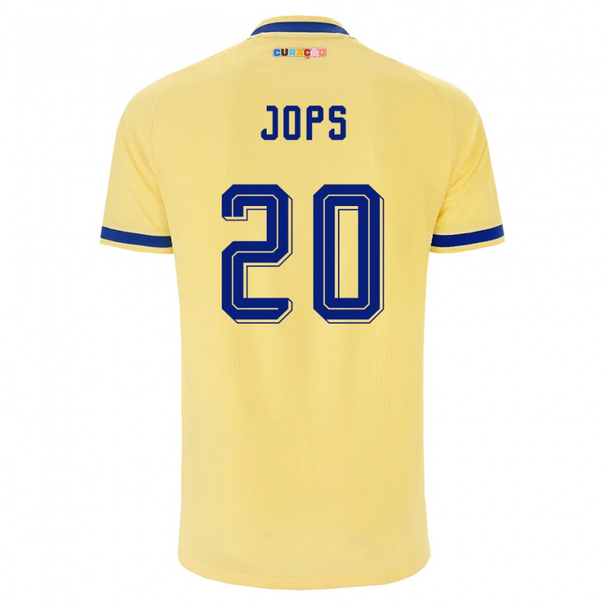 ילדים קוראסאו Arynel Jops #20 צהוב כהה ורוד הרחק ג'רזי 26-28 חולצה קצרה