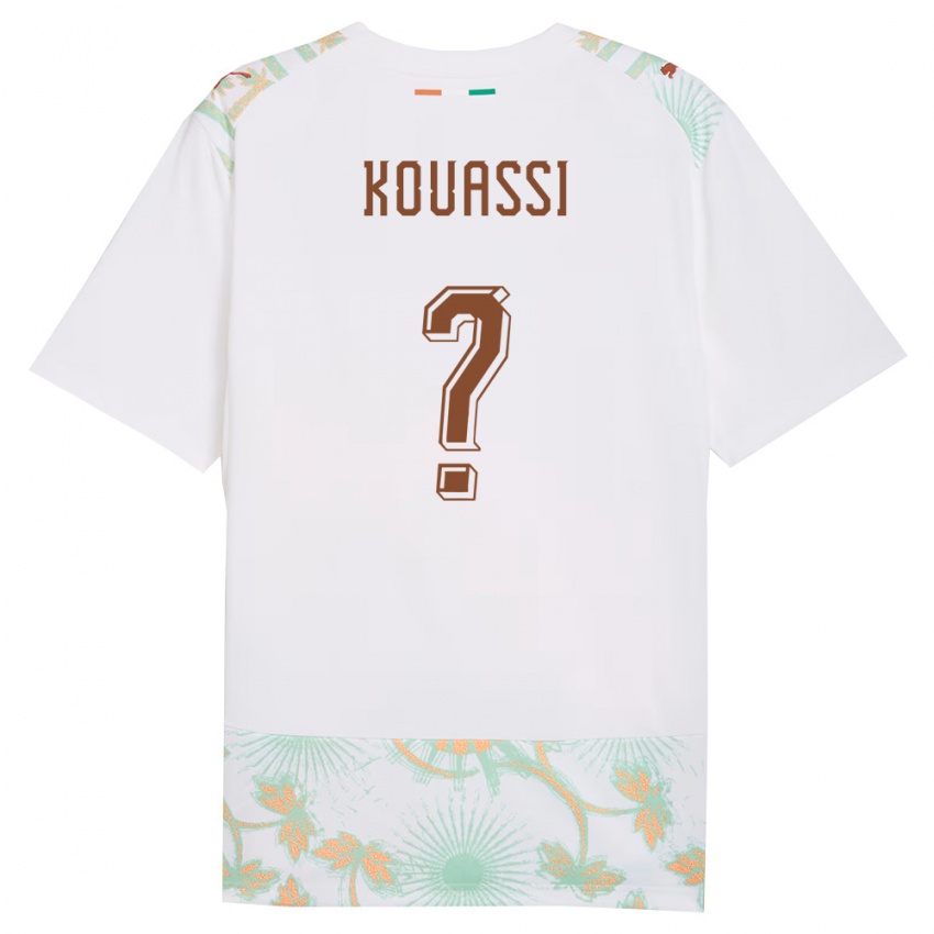 ילדים חוף השנהב אוון קואסי #0 לבן כתום ירוק הרחק ג'רזי 26-28 חולצה קצרה