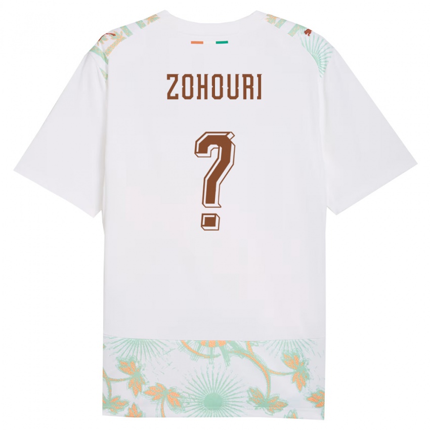 ילדים חוף השנהב Guy Zohouri #0 לבן כתום ירוק הרחק ג'רזי 26-28 חולצה קצרה