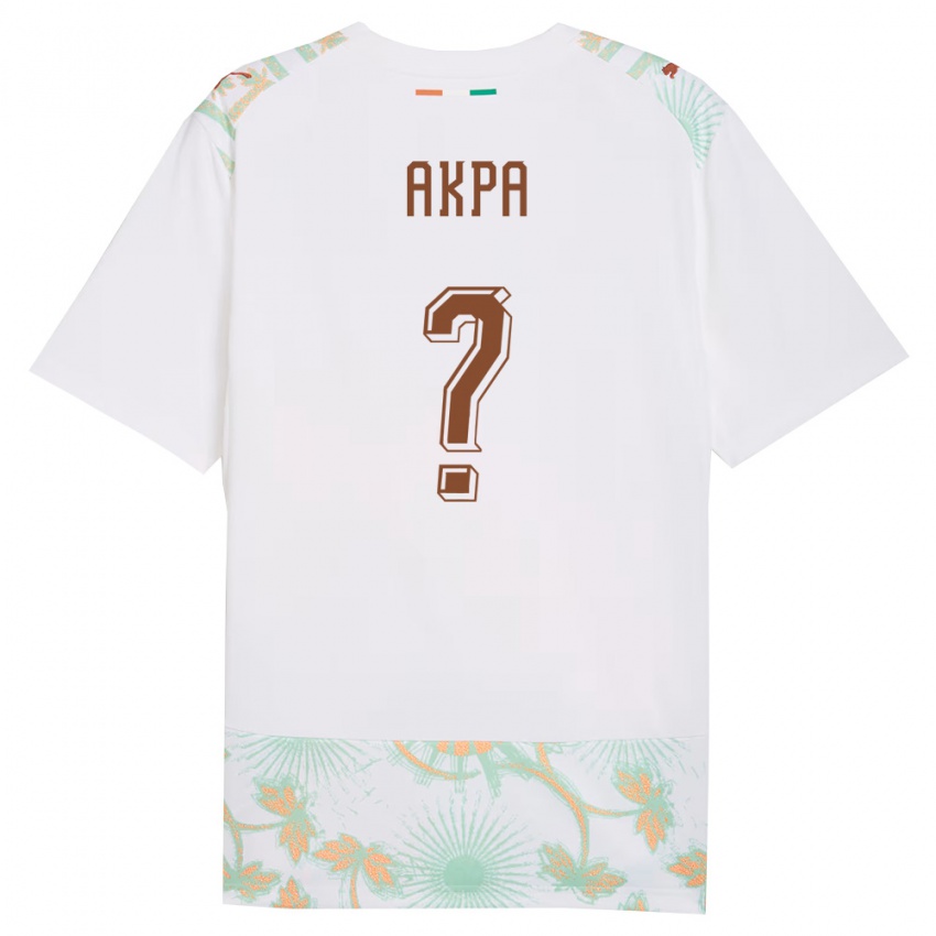 ילדים חוף השנהב קלמנט אקפה #0 לבן כתום ירוק הרחק ג'רזי 26-28 חולצה קצרה