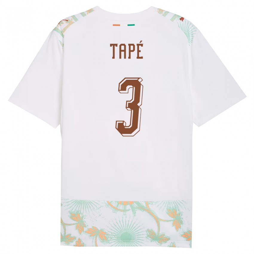 ילדים חוף השנהב Christ Tapé #3 לבן כתום ירוק הרחק ג'רזי 26-28 חולצה קצרה