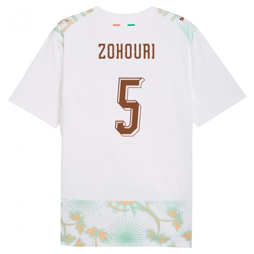 ילדים חוף השנהב ארמל זוהורי #5 לבן כתום ירוק הרחק ג'רזי 26-28 חולצה קצרה