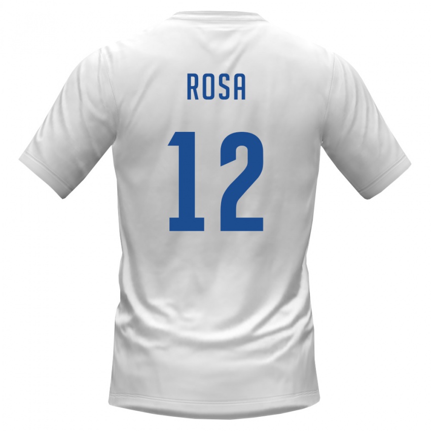 ילדים כף ורדה Márcio Rosa #12 לבן בורדו הרחק ג'רזי 26-28 חולצה קצרה