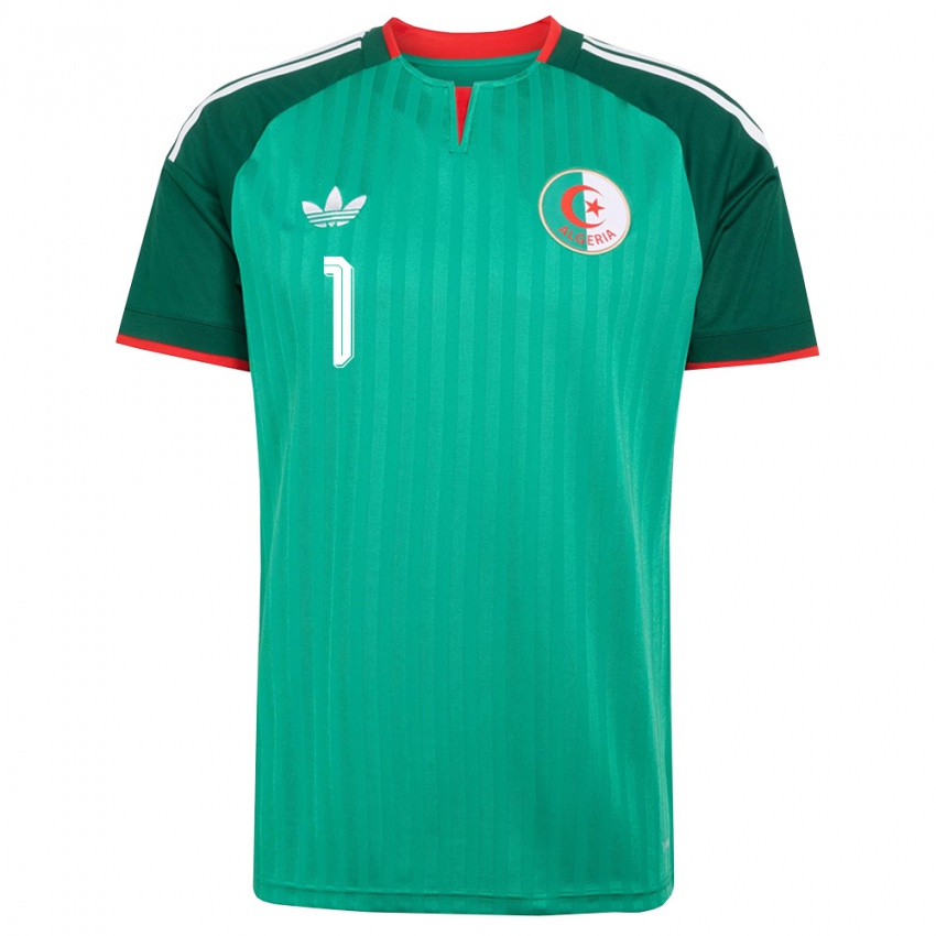 ילדים אלג'יריה Ivan Guemdani #1 ירוק אדום לבן הרחק ג'רזי 26-28 חולצה קצרה