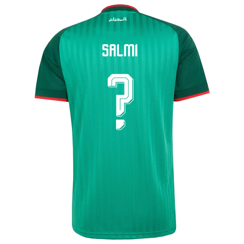 ילדים אלג'יריה Mounib Salmi #0 ירוק אדום לבן הרחק ג'רזי 26-28 חולצה קצרה