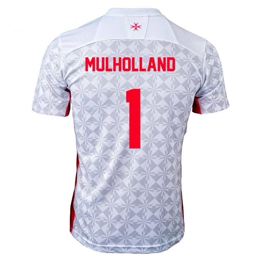 ילדים מלטה Noah Mulholland #1 אפור לבן אדום הרחק ג'רזי 26-28 חולצה קצרה
