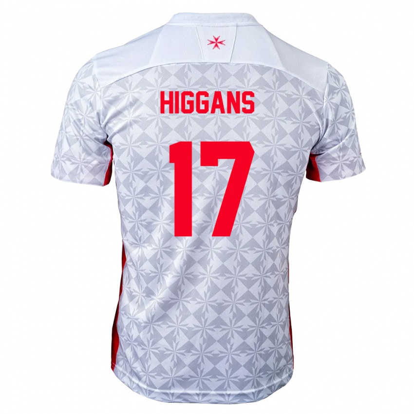ילדים מלטה Matthew Higgans #17 אפור לבן אדום הרחק ג'רזי 26-28 חולצה קצרה