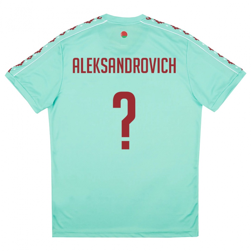 ילדים בלארוס Aleksandr Aleksandrovich #0 ירוק בהיר בורדו הרחק ג'רזי 26-28 חולצה קצרה