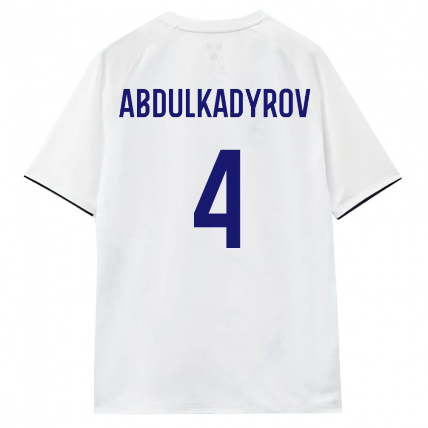 ילדים רוסיה Dzhamalutdin Abdulkadyrov #4 לבן חום שחור הרחק ג'רזי 26-28 חולצה קצרה