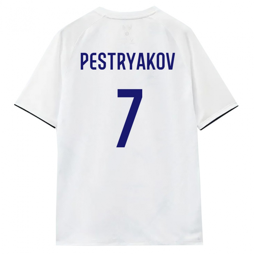 ילדים רוסיה דמיטרי פסטריאקוב #7 לבן חום שחור הרחק ג'רזי 26-28 חולצה קצרה
