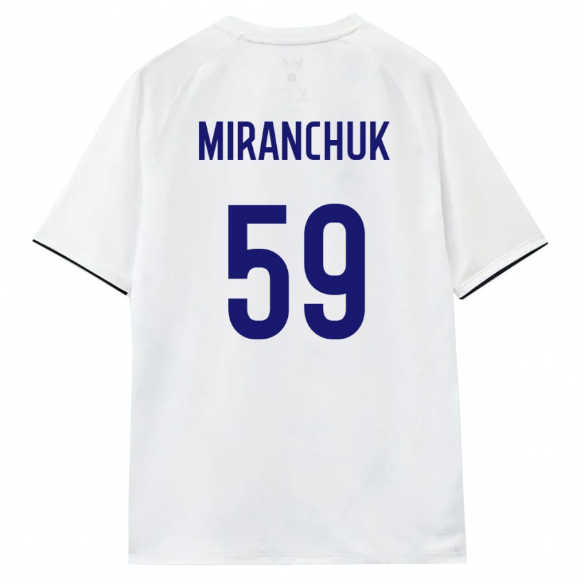 ילדים רוסיה אלכסיי מיראנצ'וק #59 לבן חום שחור הרחק ג'רזי 26-28 חולצה קצרה