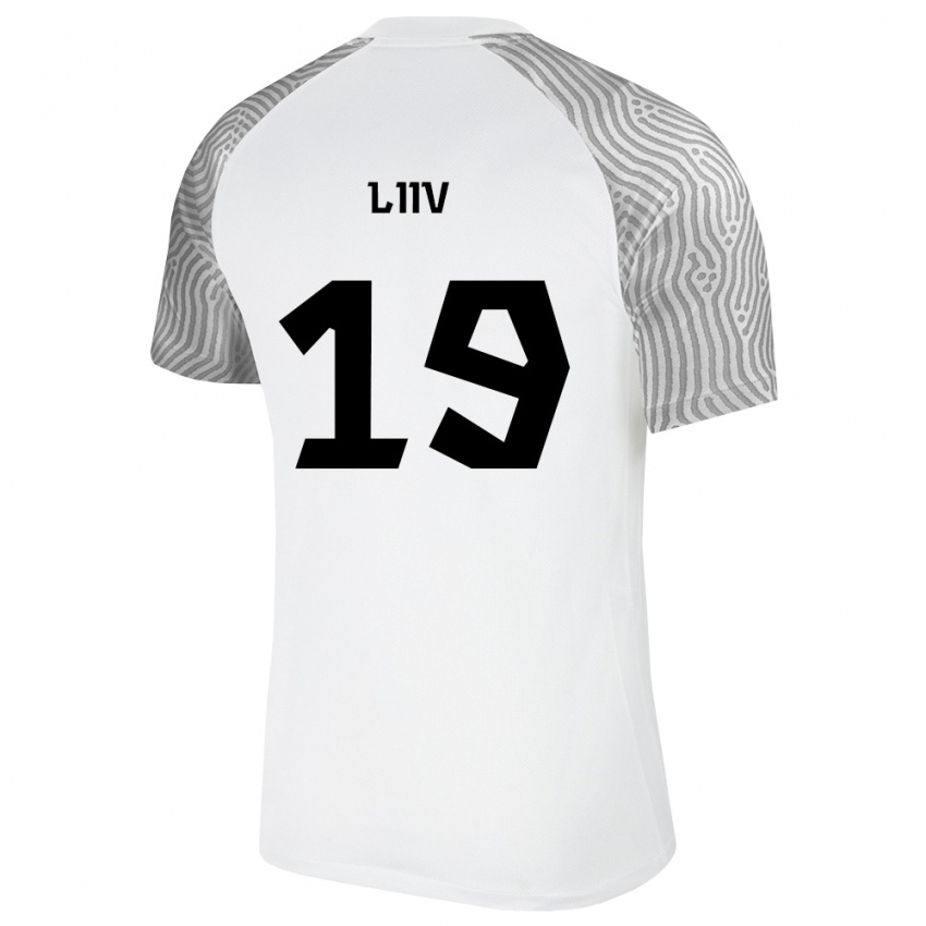ילדים אסטוניה הוברט לייב #19 לבן אפור הרחק ג'רזי 26-28 חולצה קצרה
