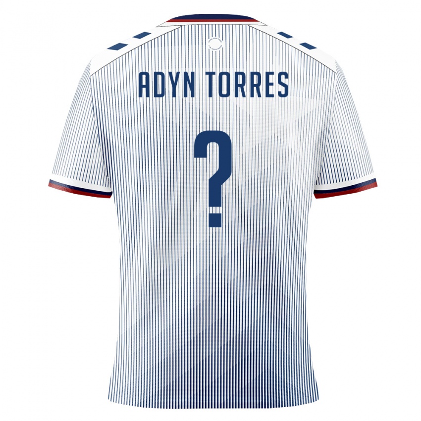 ילדים פוארטו ריקו Adyn Torres #0 כחול מלכותי לבן הרחק ג'רזי 26-28 חולצה קצרה