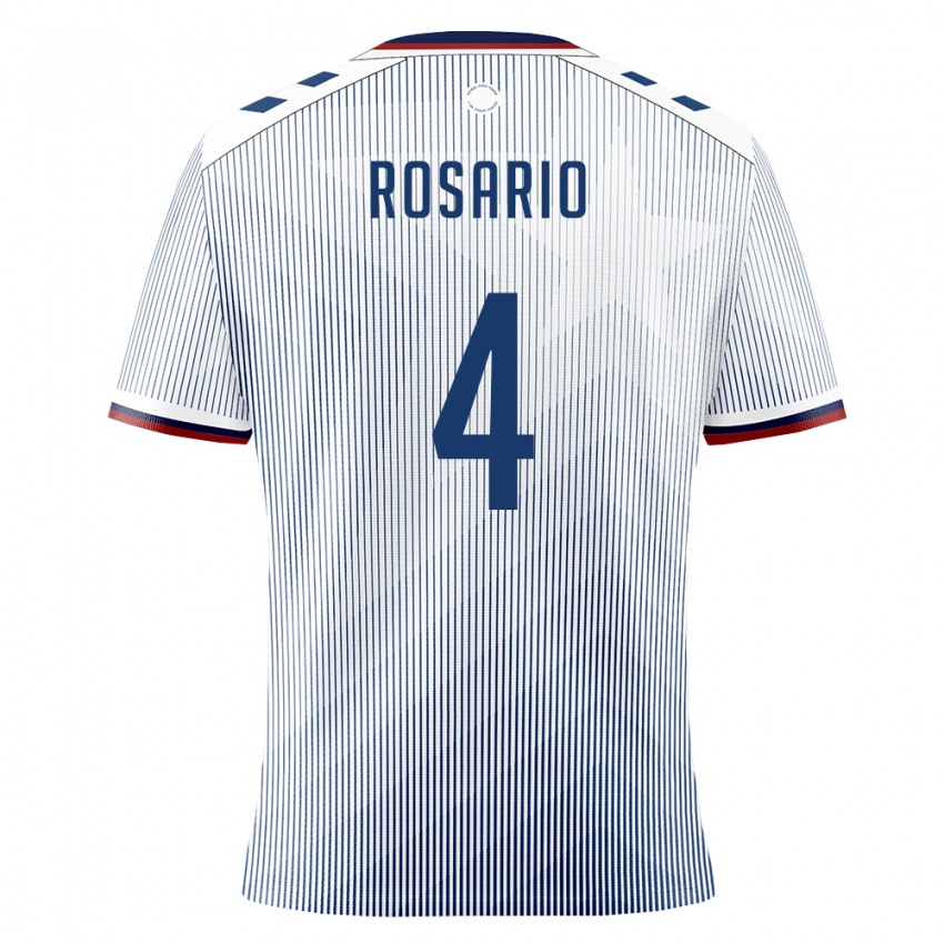 ילדים פוארטו ריקו Adrián Rosario #4 כחול מלכותי לבן הרחק ג'רזי 26-28 חולצה קצרה