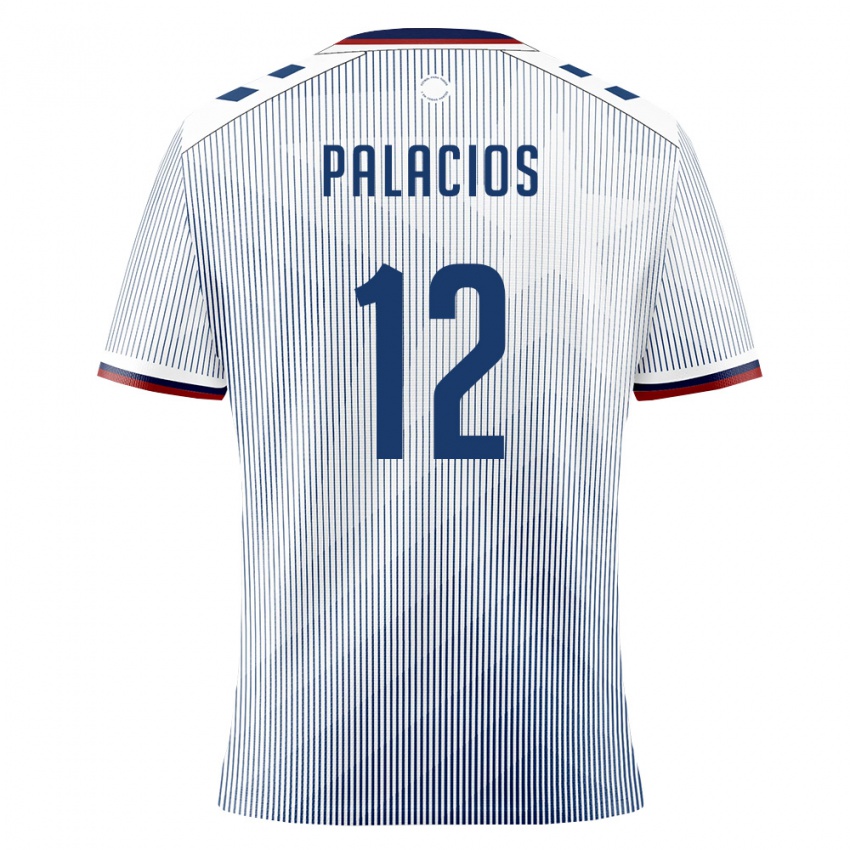 ילדים פוארטו ריקו Denzel Palacios #12 כחול מלכותי לבן הרחק ג'רזי 26-28 חולצה קצרה