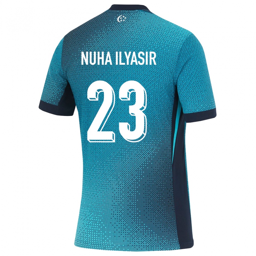 ילדים סינגפור Ainun Nuha Ilyasir #23 טורקיז כהה שחור הרחק ג'רזי 26-28 חולצה קצרה