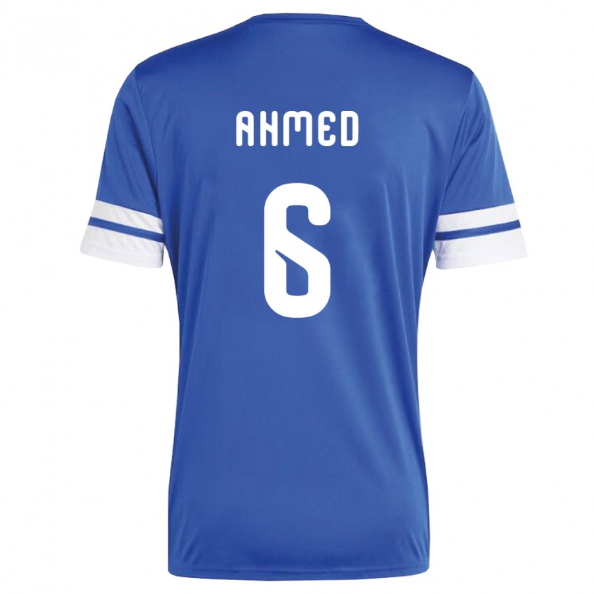 גברים קוראסאו איסייה אחמד #6 כהה לבן ג'רזי ביתית 26-28 חולצה קצרה