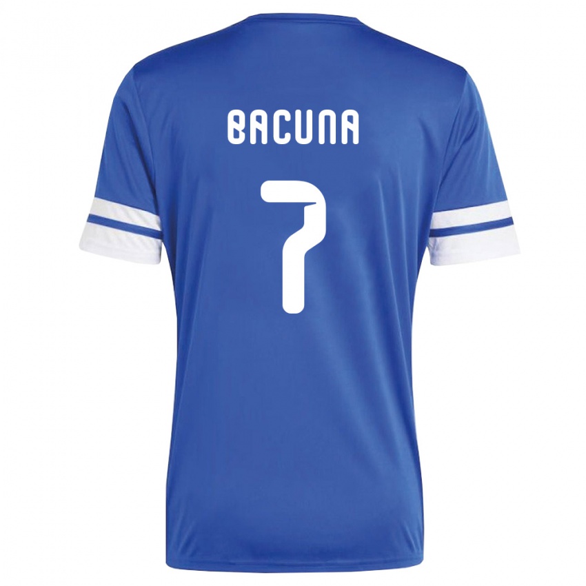 גברים קוראסאו ז׳וניניו בקונה #7 כהה לבן ג'רזי ביתית 26-28 חולצה קצרה