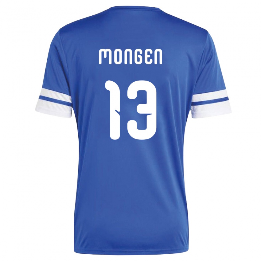 גברים קוראסאו Sovah Mongen #13 כהה לבן ג'רזי ביתית 26-28 חולצה קצרה