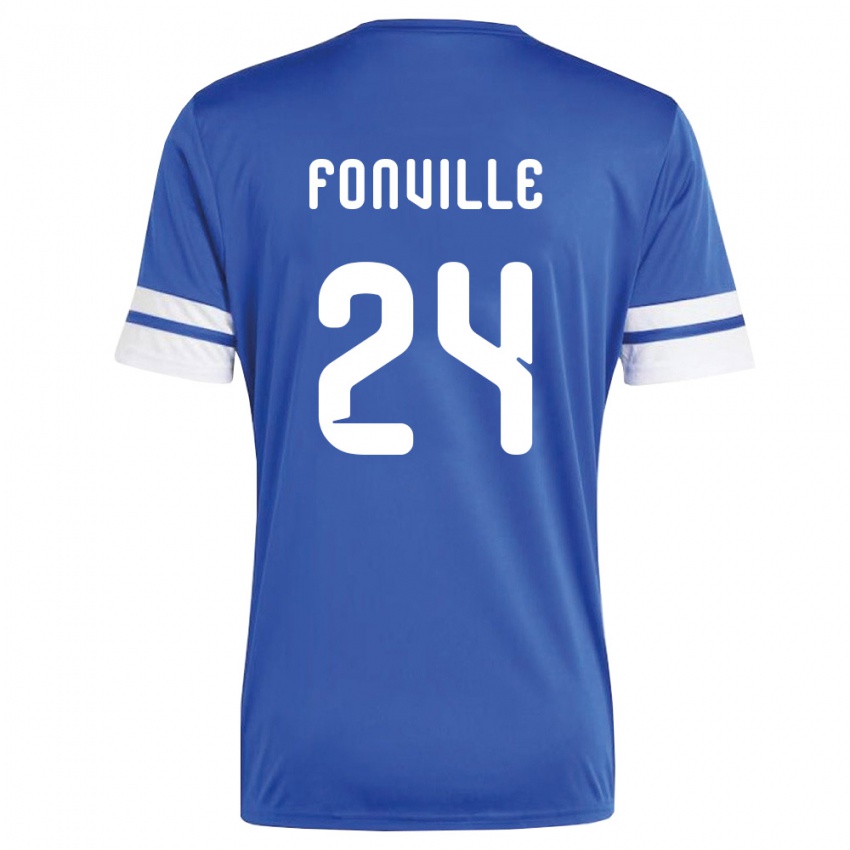 גברים קוראסאו דברון פונוויל #24 כהה לבן ג'רזי ביתית 26-28 חולצה קצרה