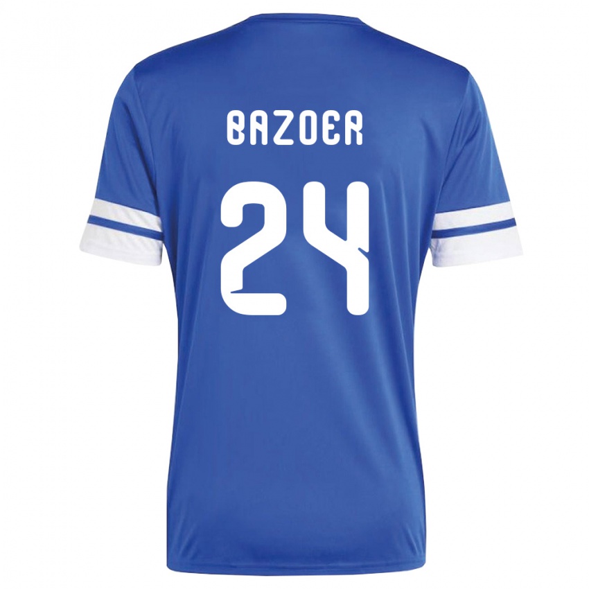 גברים קוראסאו ריצ'דלי בזואר #24 כהה לבן ג'רזי ביתית 26-28 חולצה קצרה