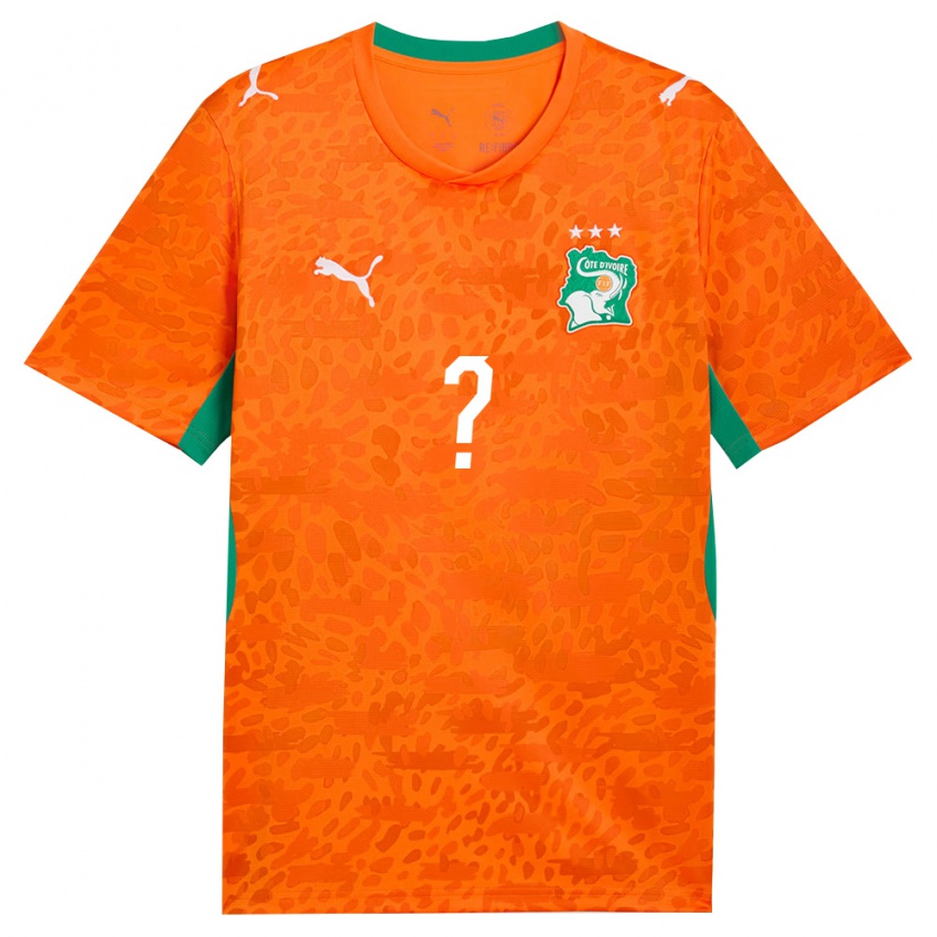 גברים חוף השנהב אבקאר סילה #0 כתום ירוק לבן ג'רזי ביתית 26-28 חולצה קצרה