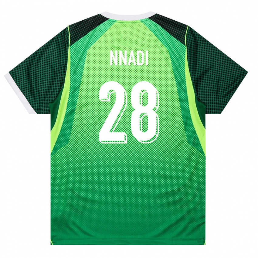גברים ניגריה טוצ'וקוו אנאדי #28 ירוק לבן ג'רזי ביתית 26-28 חולצה קצרה