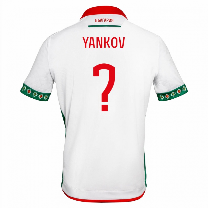 גברים בולגריה Martin Yankov #0 לבן ירוק אדום ג'רזי ביתית 26-28 חולצה קצרה