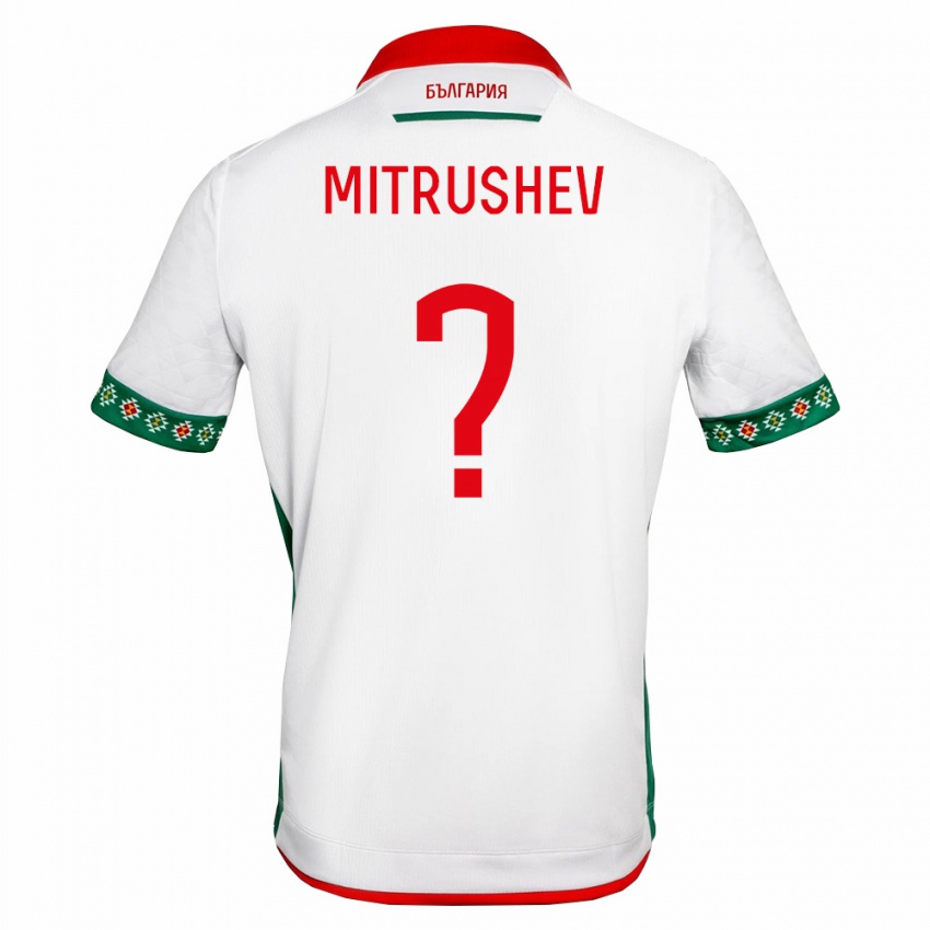גברים בולגריה Kristiyan Mitrushev #0 לבן ירוק אדום ג'רזי ביתית 26-28 חולצה קצרה