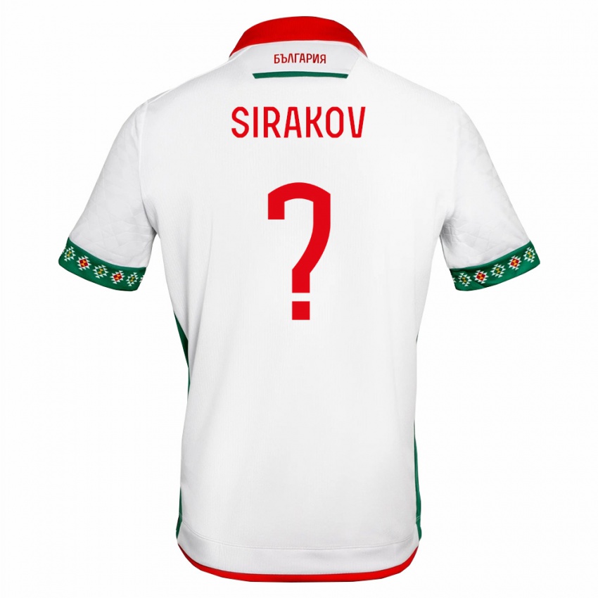 גברים בולגריה Aleksandar Sirakov #0 לבן ירוק אדום ג'רזי ביתית 26-28 חולצה קצרה