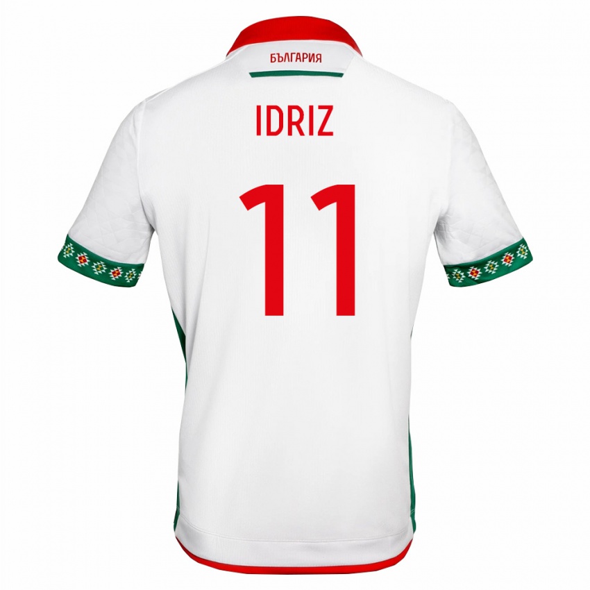 גברים בולגריה Sevi Idriz #11 לבן ירוק אדום ג'רזי ביתית 26-28 חולצה קצרה