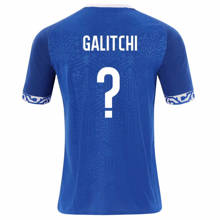 גברים מולדובה Daniel Galitchi #0 כחול מלכותי לבן ג'רזי ביתית 26-28 חולצה קצרה